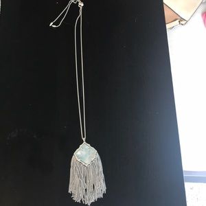 Kendra Scott mother of pear adjustable necklace